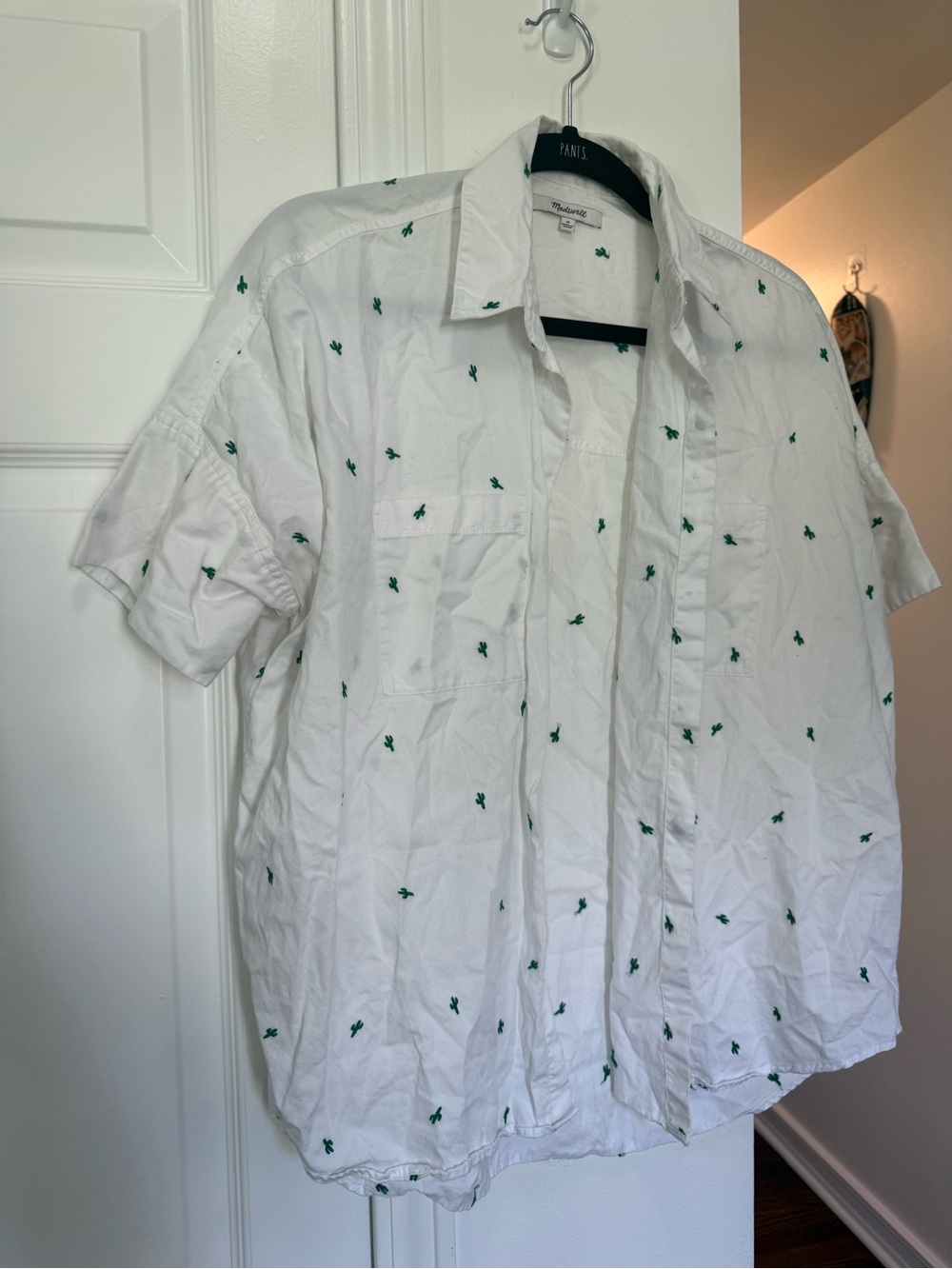 Madewell Embroidered Cactus Courier Shirt